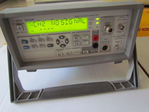 HP Agilent 53147A microwave counter/power meter/DVM, 20ghz opt 001 002