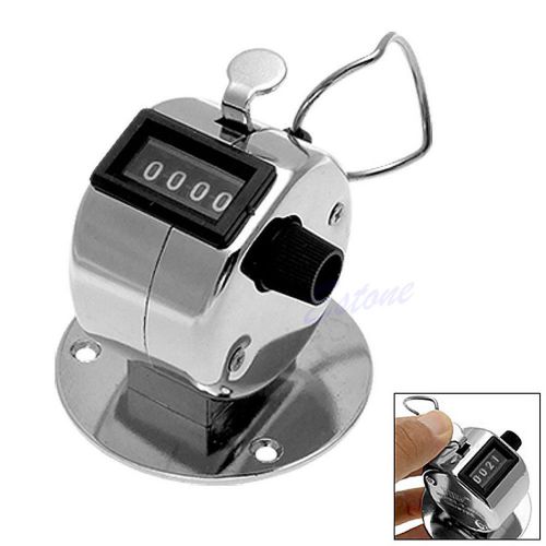 4 digit number tally chrome mechanical clicker handheld digital counter golf for sale