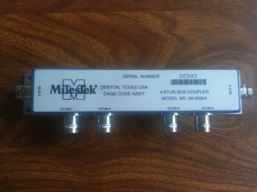 Milestek 90-50204, 4-Stub 2 Bus Compact Coupler MIL-STD-1553B bus and bus device
