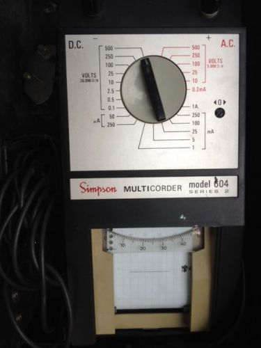 SIMPSON MULTICORDER Voltmeter, plotter 604, Series 2
