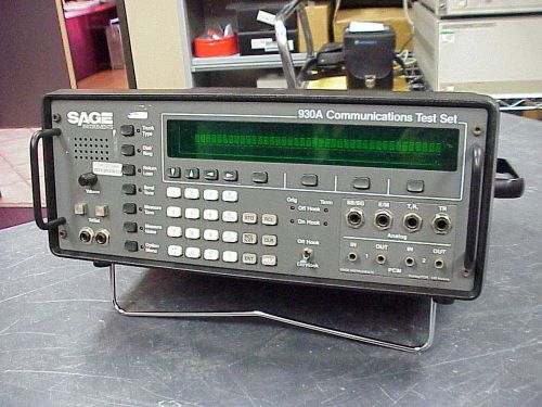 Sage 930a t1 test set loaded with options for sale