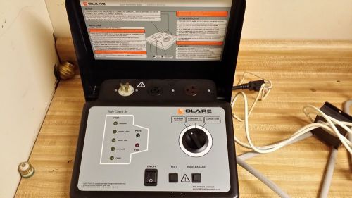 Clare instruments rental industry safety tester &#034;safe check 5s&#034; for sale