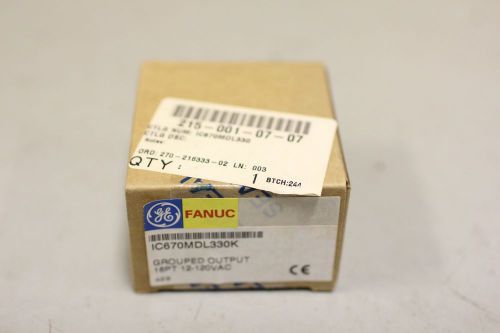New GE Fanuc Grouped Output Field Control IC670MDL330K  16PT, Factory Sealed PLC