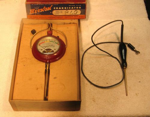 Vintage Hickok Chargicator Battery Tester w/original box &amp; advertising