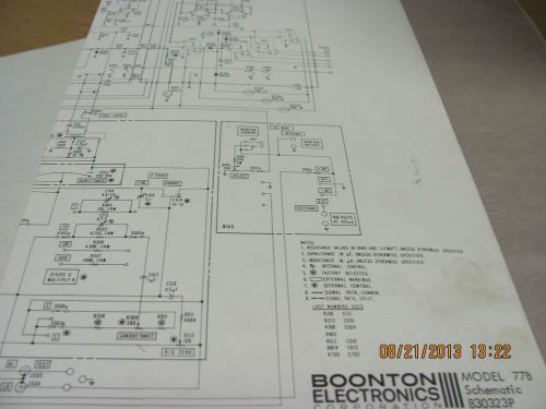 BOONTON MODEL 77B: Capacitance Limit Bridge - Instruction Manual schematic 17623