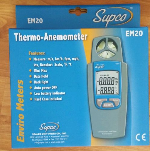Supco therm-anemometer em20 for sale