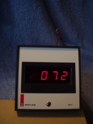 Watlow dt1 60-06-04 digital temperature indicator, type j  (600604) lightly used for sale