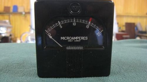 RCA 0-20 uamps D.C. panel meter