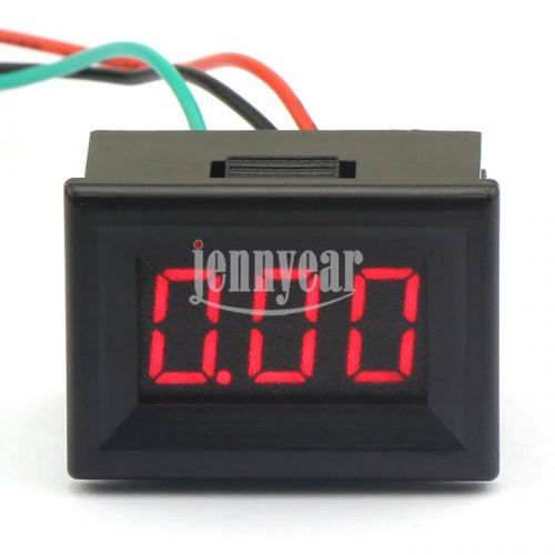 DC Digital Voltmeter Panel DC 0-10V Red LED Panel Meter Power Monitor