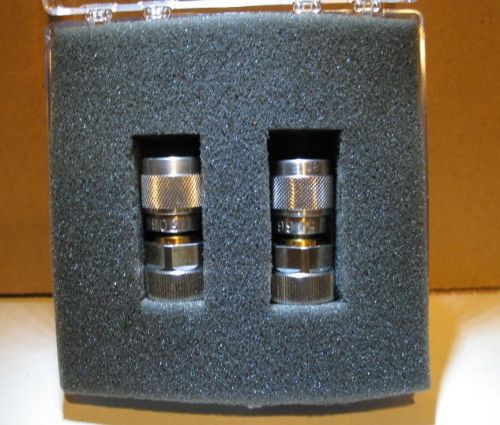 Narda Model 5066 APC-7 7MM to N-Type Male Adapter Connector Pair