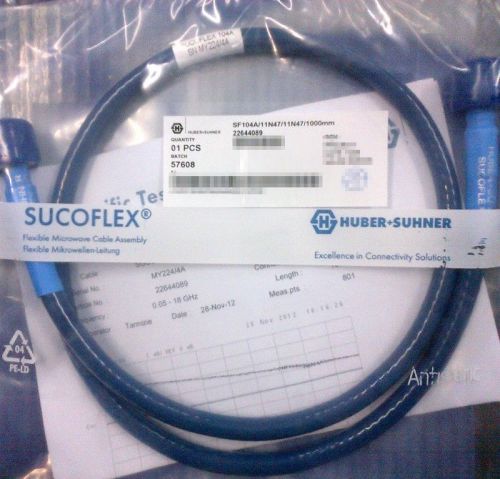 Sucoflex 104 huber suhner sucoflex 104 sf104a cable assembly n male to n male for sale