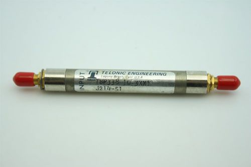 Telonic rf bandpass filter 338mhz/10mhz bw receiver vhf uhf sma  tested for sale
