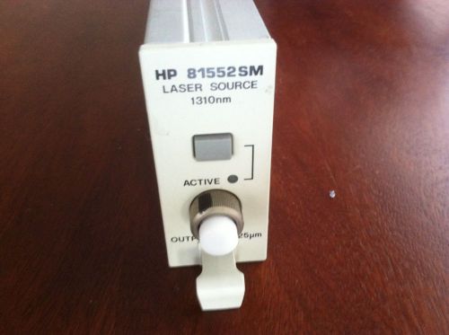 AGILENT HP 81552SM1310 NM LASER SOURCE FOR 8153A 8163A 8164A 8166A Tested