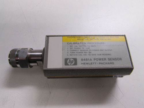 Agilent/Keysight 8481A Power Sensor, 10 MHz to 18 GHz, -30 to +20 dBm
