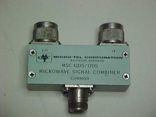 MICRO-TEL MICROWAVE SIGNAL COMBINER M# MSC 1205/1705