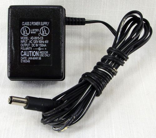 Ac adapter ad-0915-cs 9vdc 150ma .15a for sale