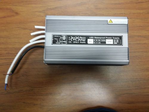 Led waterproof power supply 12volt 250w for sale