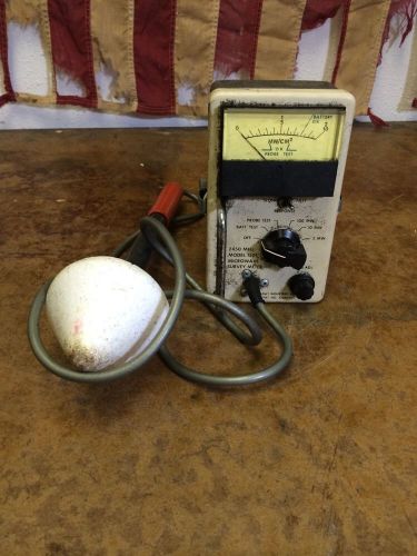 Holaday Industries HI-1501 microwave survey meter, case, and instructions.