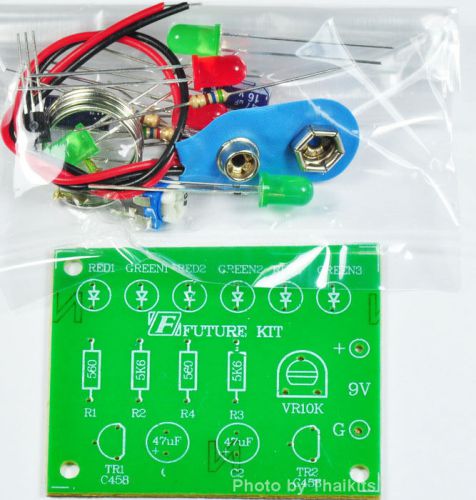 LED Flasher 6 LED 2 Color [ Uuassembled Kit ] for beginner electronic student