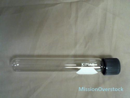 Kimax 45066A-20125 KG-33 Borosilicate Glass 25mL Screw Cap Culture Tube, 48 Pack