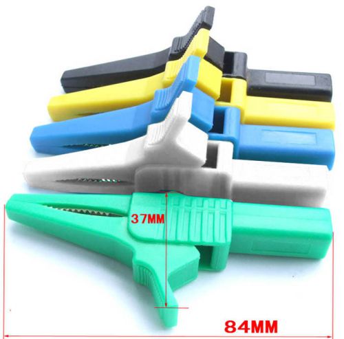6PC colors 1000V 32A Alligator clip Pliers for 4mm banana plug multimeter probes
