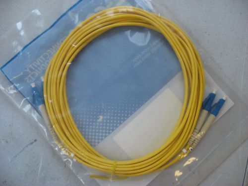 New* l-com 9/125 single mode fiber cable dual lc 4.0m sfodlc-04 **each** for sale