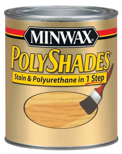 Minwax 61990 1 quart natural cherry polyshades satin wood stain for sale
