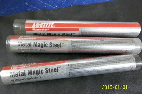 Lot w/ 3 Loctite metal magic steel epoxy