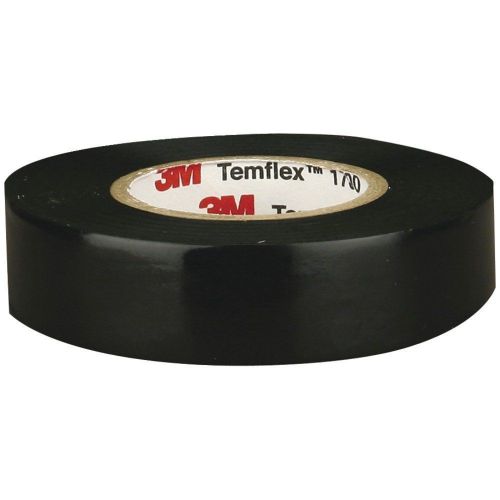 Black electrical tape new 3 rolls of 3m 1700 temflex 3/4&#034; x 60&#039; for sale