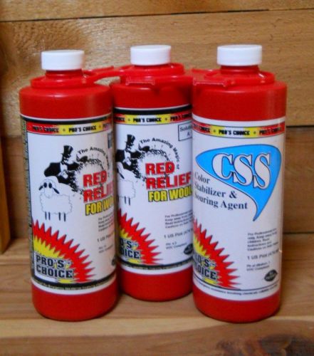 Pro&#039;s Choice Carpet Cleaning RED Relief For Wool 3 Pint Set Stain Remover - New