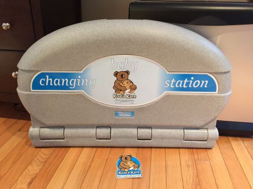 Koala kare oval wall mounted baby changing station / grey granite finish for sale