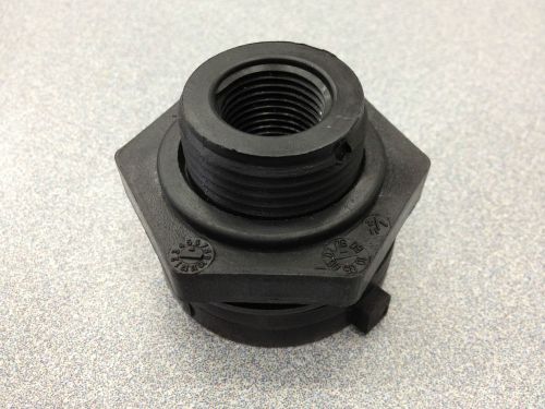1/2&#034; bulkhead tank fitting for poly tanks 62834 for sale
