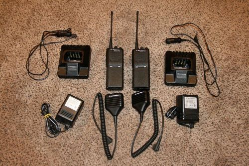 Lot of 2 Motorola P1225 UHF 450-470MHz Portable w/ Accessories (P94ZPC90A2AA)