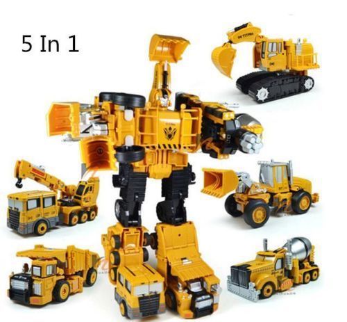 5 In 1 Metal Truck Hercules Combination Truck Transformers Toys