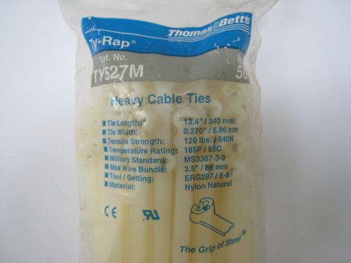 Thomas &amp; Betts TY527M Cable Tie 120lb 13&#034;  Nylon with Stainless Steel Loc (50pk)