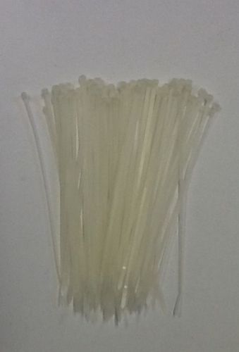120 Pounds 100 Piece 11&#034; Long NATURAL WHITE Cable Zip Ties Ty Wraps MADE IN USA