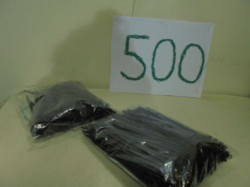 500 Cable Ties 8&#034; - Top Quality Mil-Spec Black - UV Treated - zip wire 14 4 best