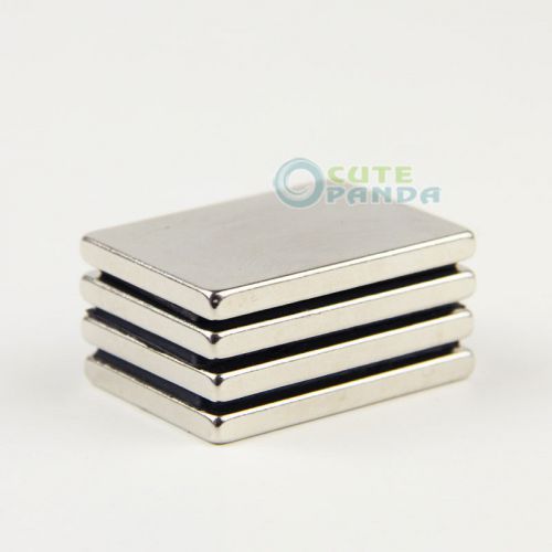 4pcs N35 Super strong Block Cuboid Magnets Rare Earth Neodymium 40 x 30 x 4 mm