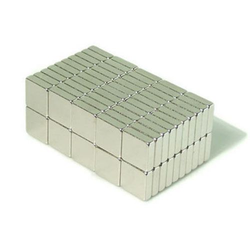 100pcs 3/8&#034; x 3/8&#034; x 1/8&#034; Blocks 10x10x3mm Neodymium Magnets Fridge Craft N35