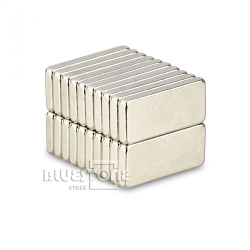 Lot 20 pcs Strong Block Slice Cuboid Magnets 15 x 5 x 2 mm Rare Earth Neodymiu