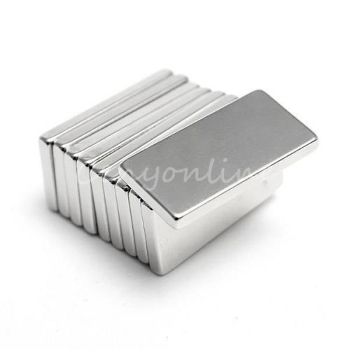 Lots 10x Strong Block Cuboid Fridge Magnets Rare Earth Neodymium 20x10x2mm N35
