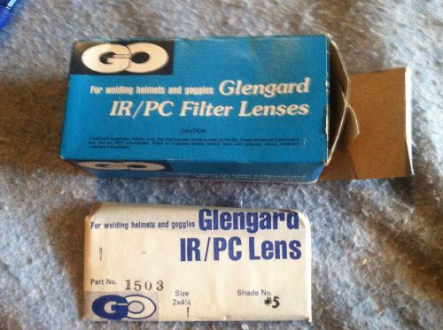 Glengard IR/PC Shade 5 Lens for Welding Helmets 1503 4-1/4&#034; x 2&#034; (Lot of 12)