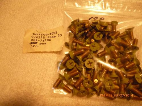 500 pieces Aircraft machine screws, from Douglas Aircraft, 3/16&#034; X 1/2&#034;