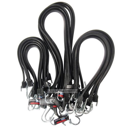 15pc 15 21 31&#034; heavy duty epdm rubber blend bungee tie down strap cord assort for sale