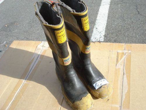 Ranger FIRE MASTER Firefighter Turn Out Gear Rubber Boots Steel Toe 7.0 ....R122