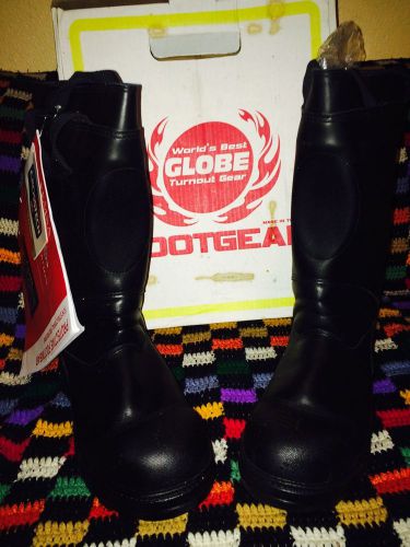 Globe Shadow Leather Firefighting Boots, Sz13
