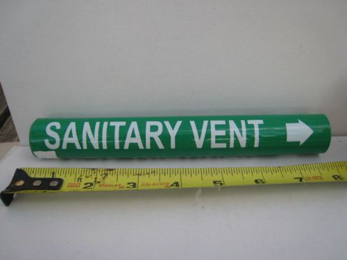 3 brimar signs   sanitary vent #d  4-5/8  x 6  in for sale