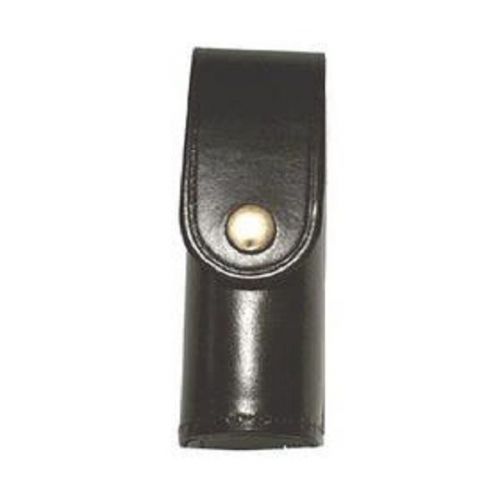 Stallion leather mc3 mk-3 pepper spray holder hidden snap plain black for sale