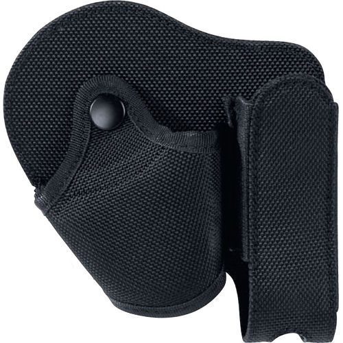 Asp 35635 black ballistic nylon combo pouch handcuff &amp; triad light / baton case for sale