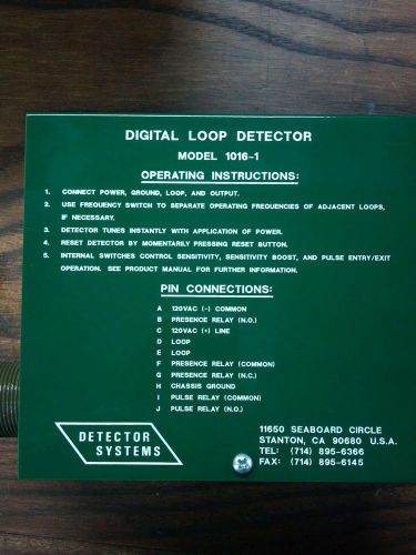 Lot of 3 Digital loop detector model 1016-1